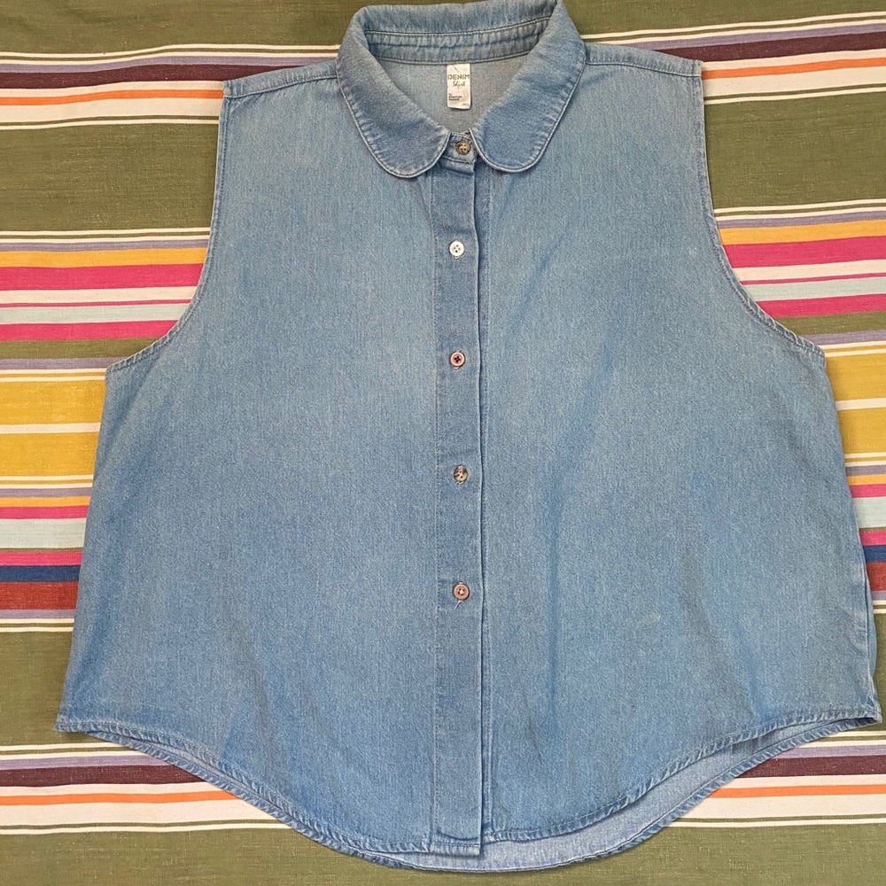 AA American Apparel Denim Button Down